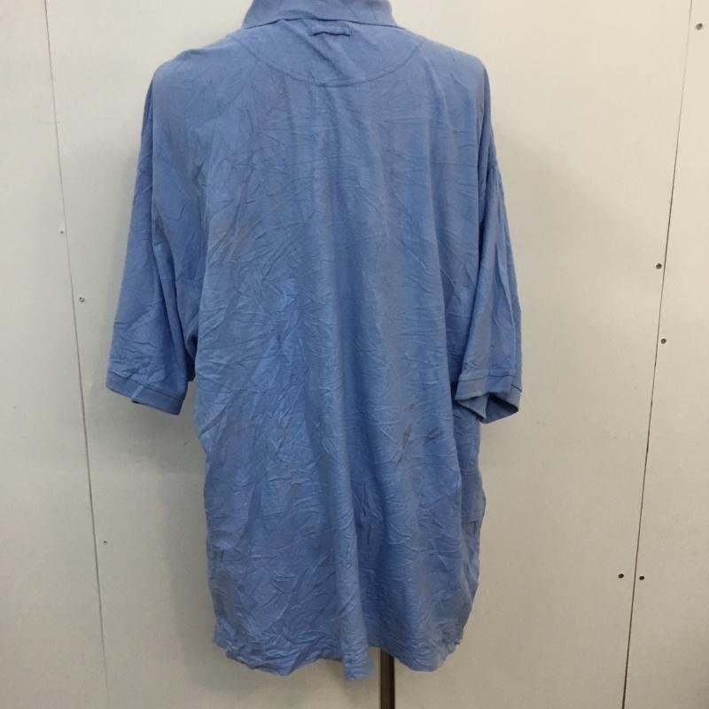 Columbia XXL コロンビア ポロシャツ 半袖 魚 刺繍 Polo Shirt 水色 / ライトブルー / 10058122_画像2