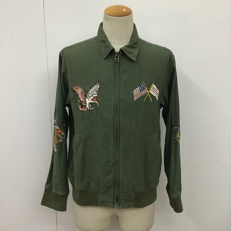 AVIREX L アヴィレックス ジャケット、上着 ジャンパー、ブルゾン 6272046 Souvenir jacket Jacket カーキ / カーキ / 10090613_画像1