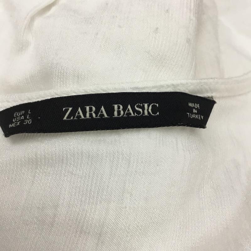 ZARA BASIC L ザラベーシック カットソー 長袖 Cut and Sewn 白 / ホワイト / 10065848_画像9
