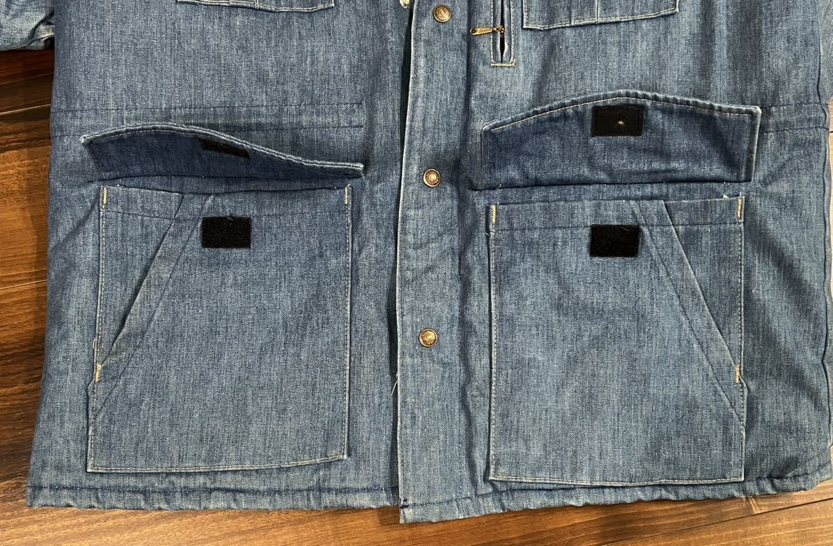 スペシャル70s Levi'sオレンジタブ デニムマウンテンパーカーL 極上品 USA製 ビンテージジーンズ 検bigeパタゴニアノースフェイス60s80s90s_画像4