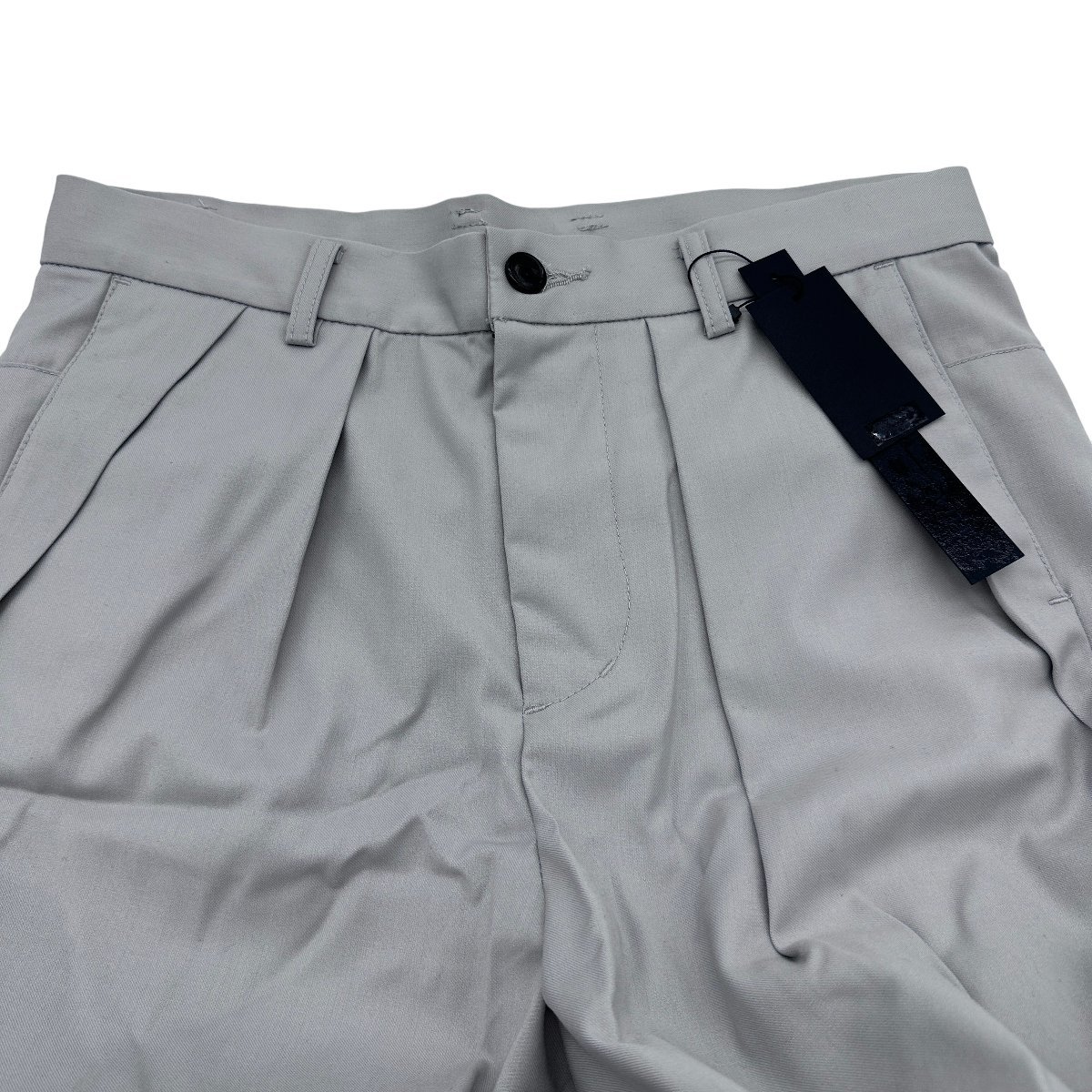 A929# new goods regular price 19000 jpy #SHELLAC shellac # tapered pants #46 size light gray 
