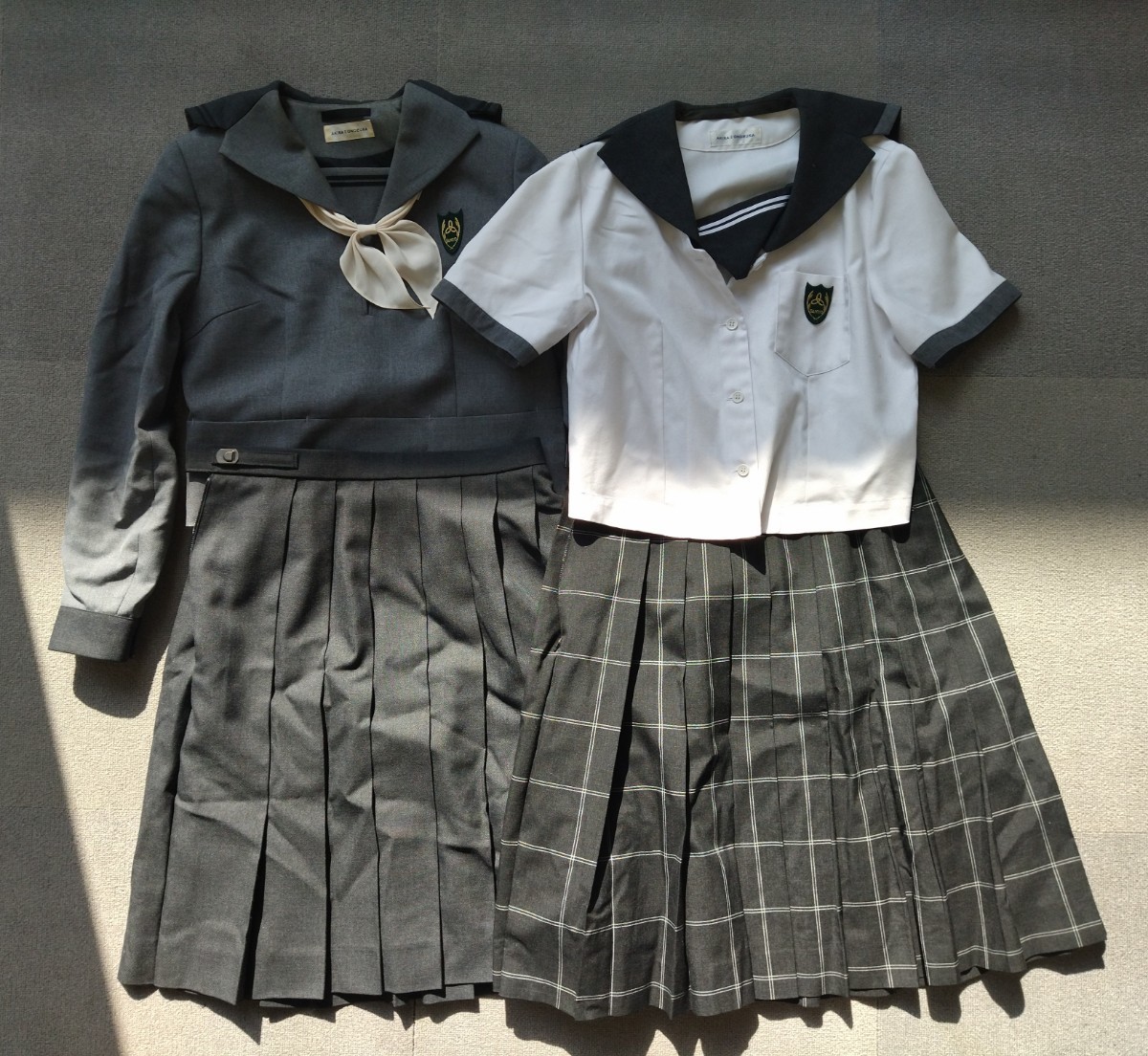 岡山県 山陽学園高校 女子制服 165A　5点セット　セーラー服　卒業生保管品　山陽女子高校 大きいサイズ　スカート(69.57)_画像1