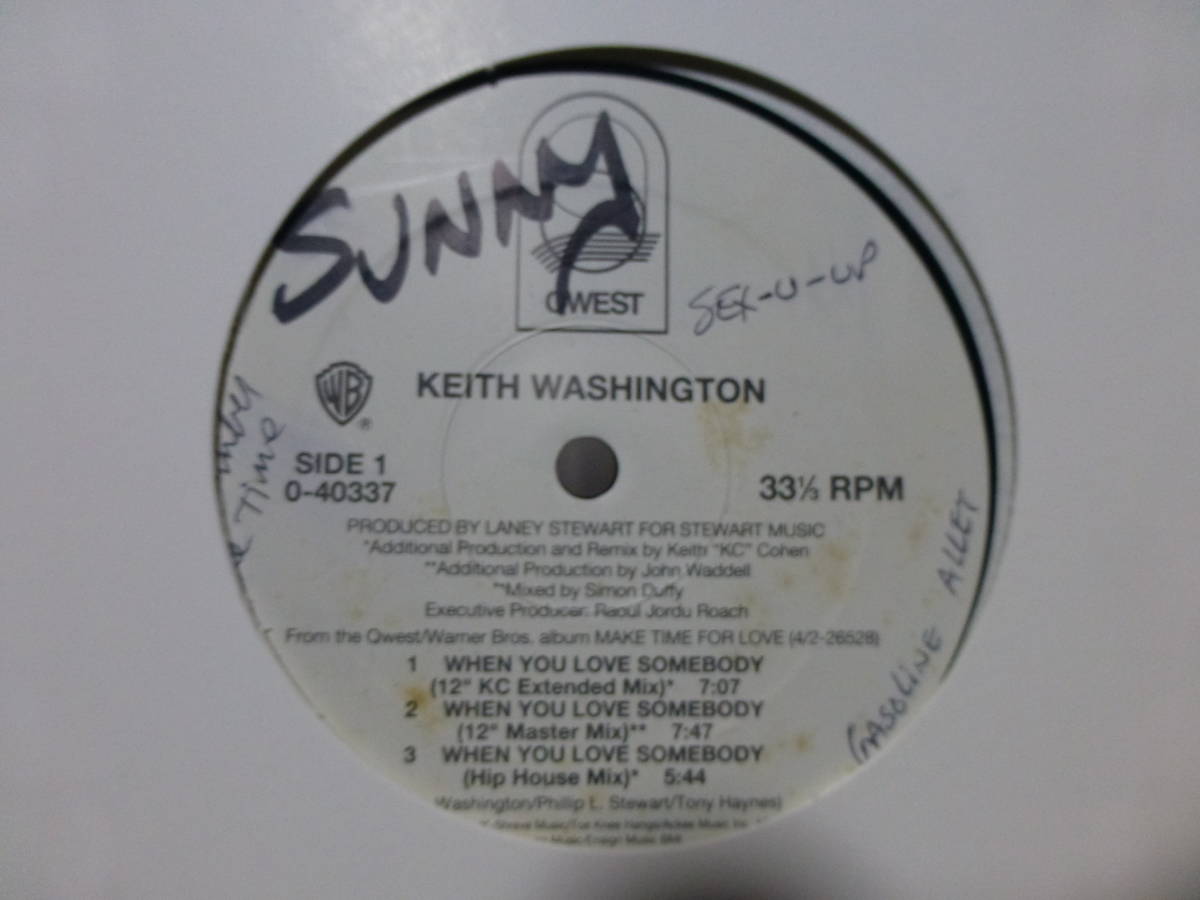 【us original】keith washington/when you love somebody/wol_画像1