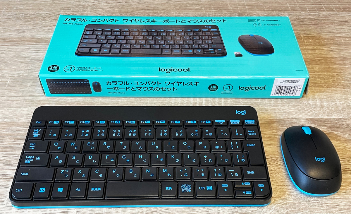 ロジクール マウス キーボード セット MK245nBK 無線 ワイヤレス コンボ ソリッドブラック MK245_画像1