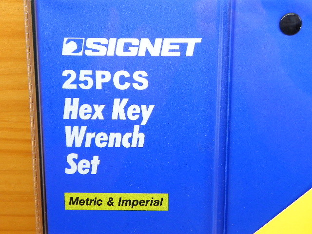 シグネット ミリ＆インチ ヘックス レンチ 25点セット L型六角棒レンチ SIGNET 35065_画像3