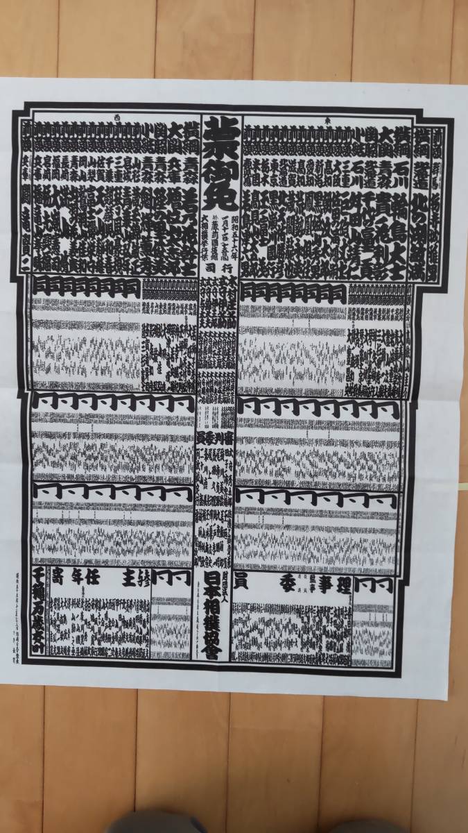 「大相撲番付表　　　1981年（昭和56年）　　　　1月場所」