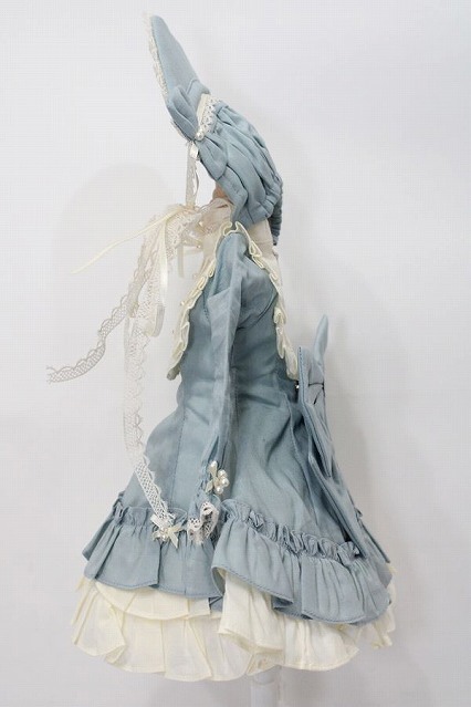 MSD/OF:Frill bonnet dress set(Indi blue):Nine9 Style製 S-23-11-15-057-GN-ZS_画像2