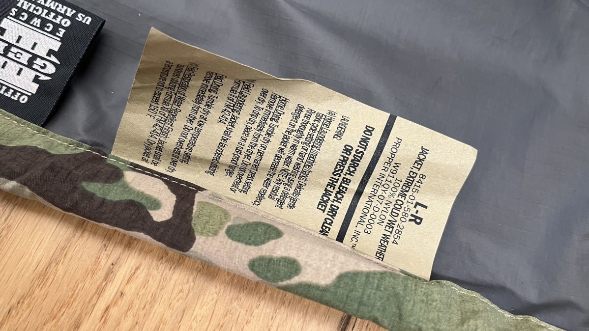 実物 米軍ECWCS GEN3 Level6 GORE-TEX ジャケット MultiCam マウンテンパーカー 防水 マルチカム 迷彩 アメリカ軍 ゴアテックス