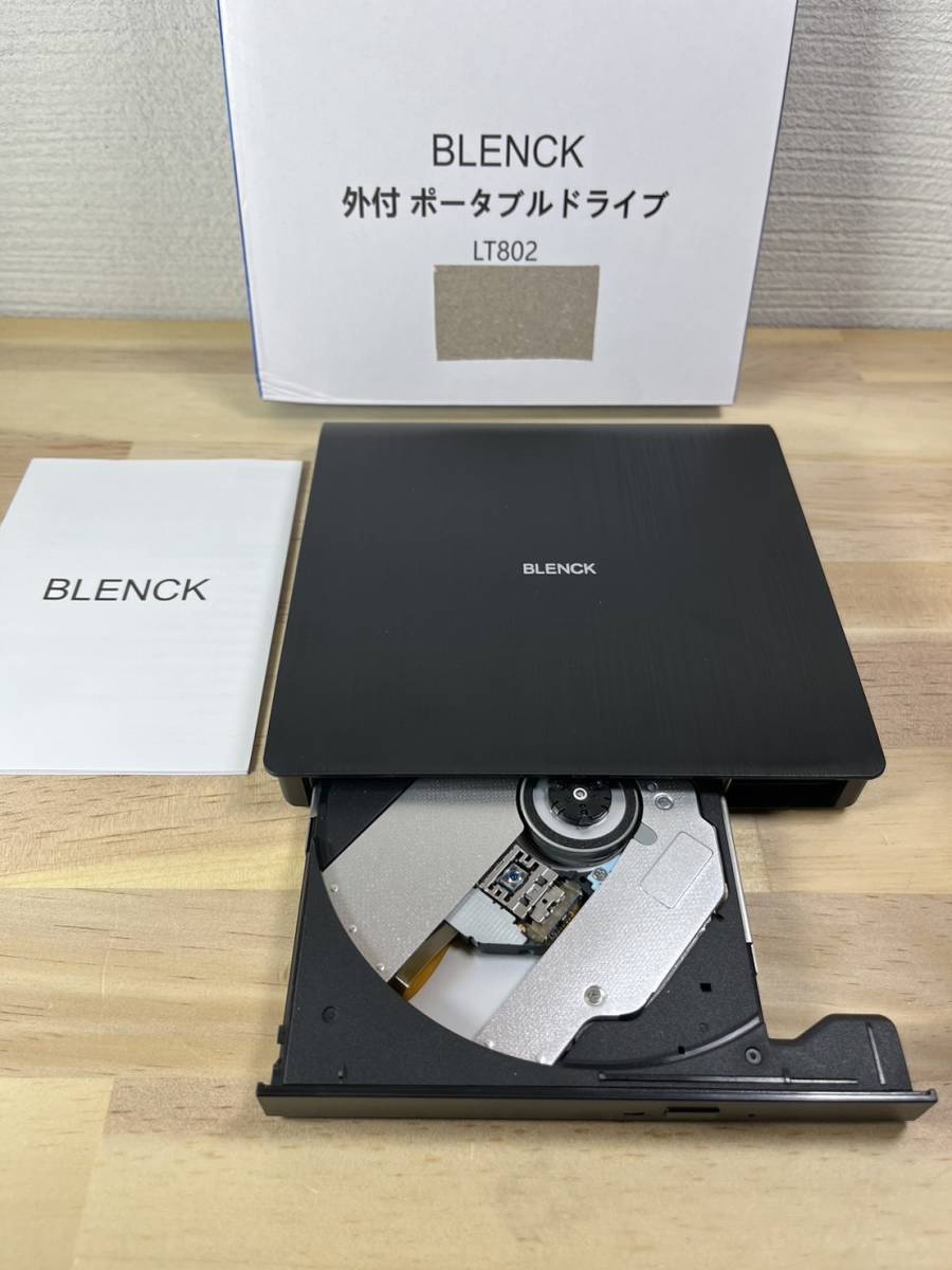 一円スタート】BLENCK TL802 DVDドライブ 外付け USB3.0 ポータブル CD