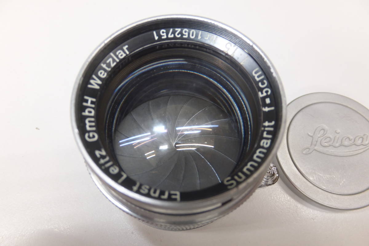 無-520　Leica Summarit 5cm F1.5 Lマウント ライカ ズマリット L39 ライツ Leitz Wetzlarカビ無し　ちりアリ　送料520円～選択式_画像2