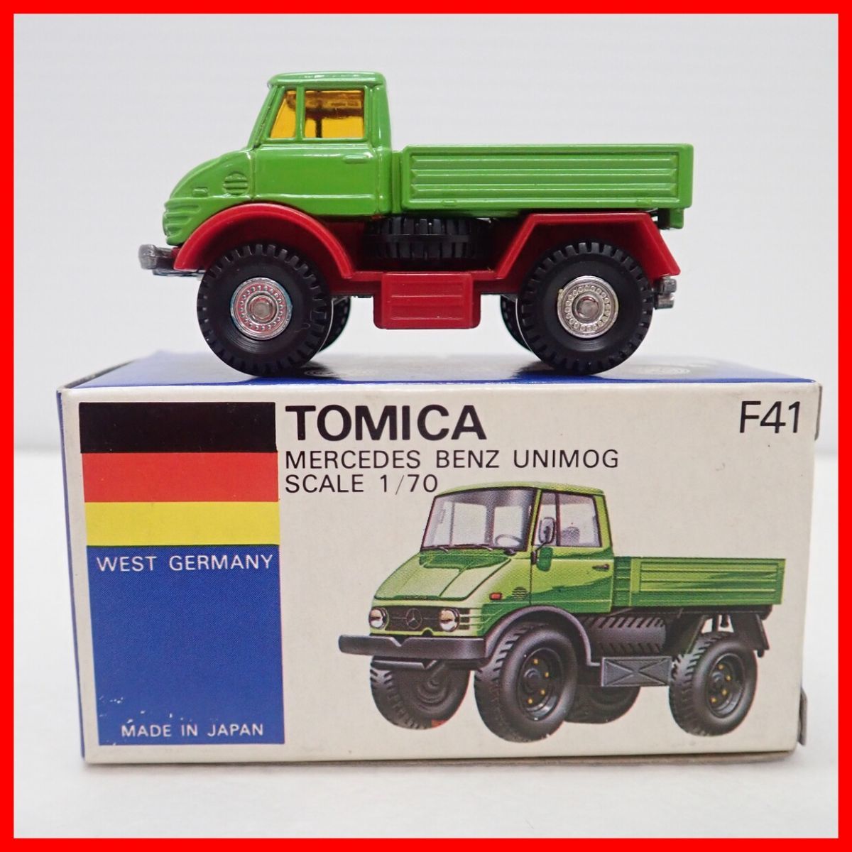 トミカ 外国車シリーズ F41 メルセデスベンツ ウニモグ TOMY ☆トミカ 日本製 No.F41 メルセデス ベンツ ウニモグ 西ドイツ車