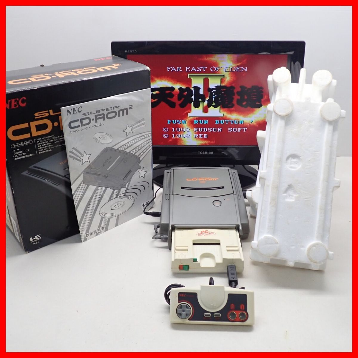 PCエンジン SUPER CD-ROM2 PI-CD1 日本電気 NEC 箱説付-