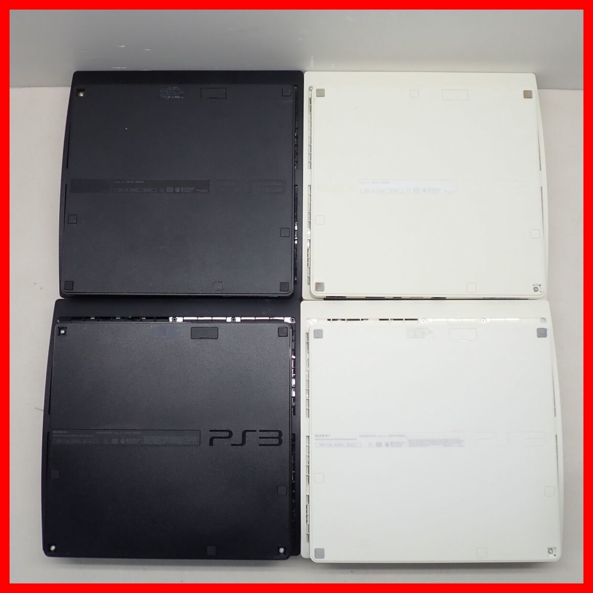 1円〜 PS3 プレステ3 本体のみ CECH-2000A 1台/2500A 1台/3000A 2台 まとめて4台セット SONY HDDなし 起動/読込不可 ジャンク【40_画像2