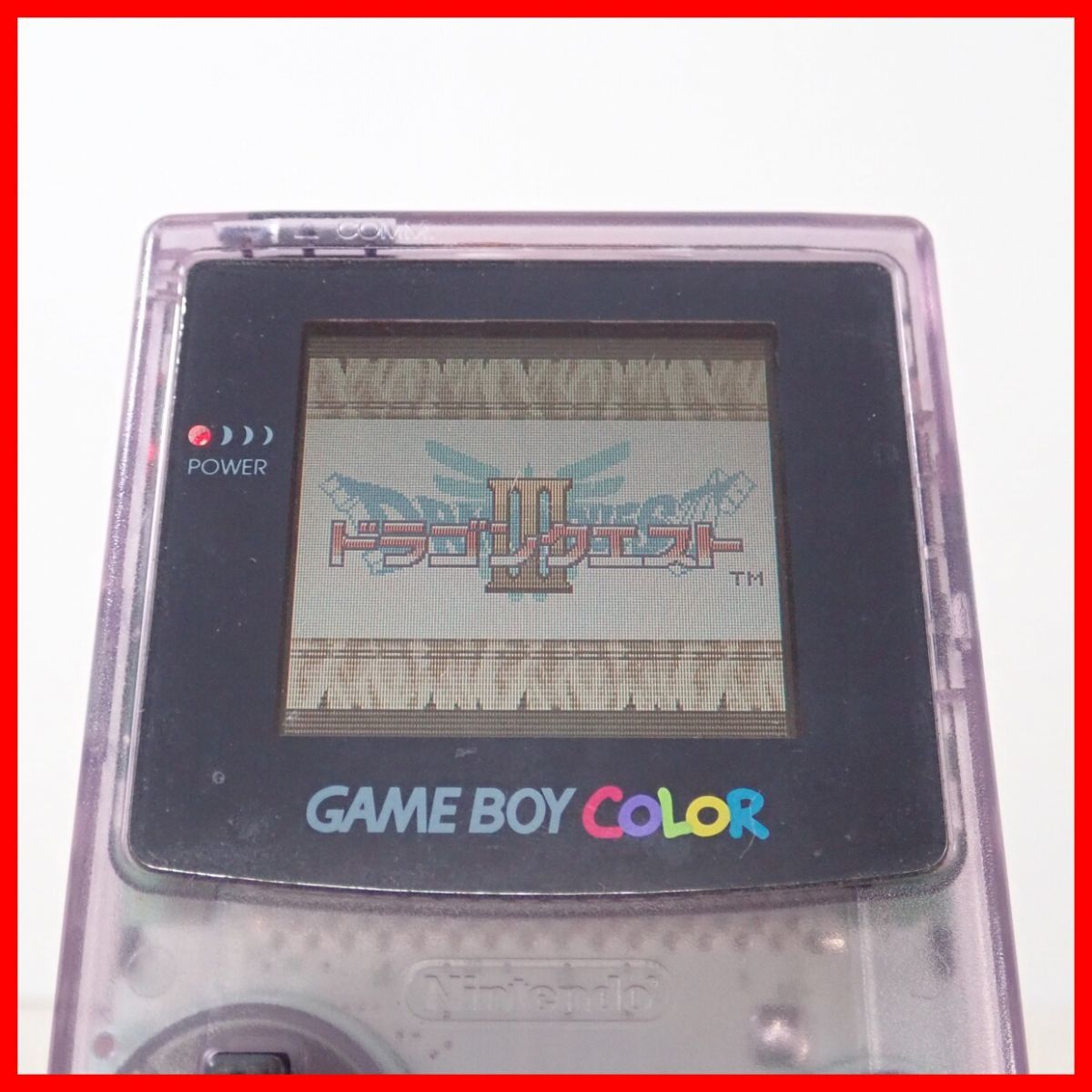 GBC ゲームボーイカラー クリアパープル 本体 CGB-001 3台 まとめてセット 任天堂 Nintendo ジャンク【10_画像4