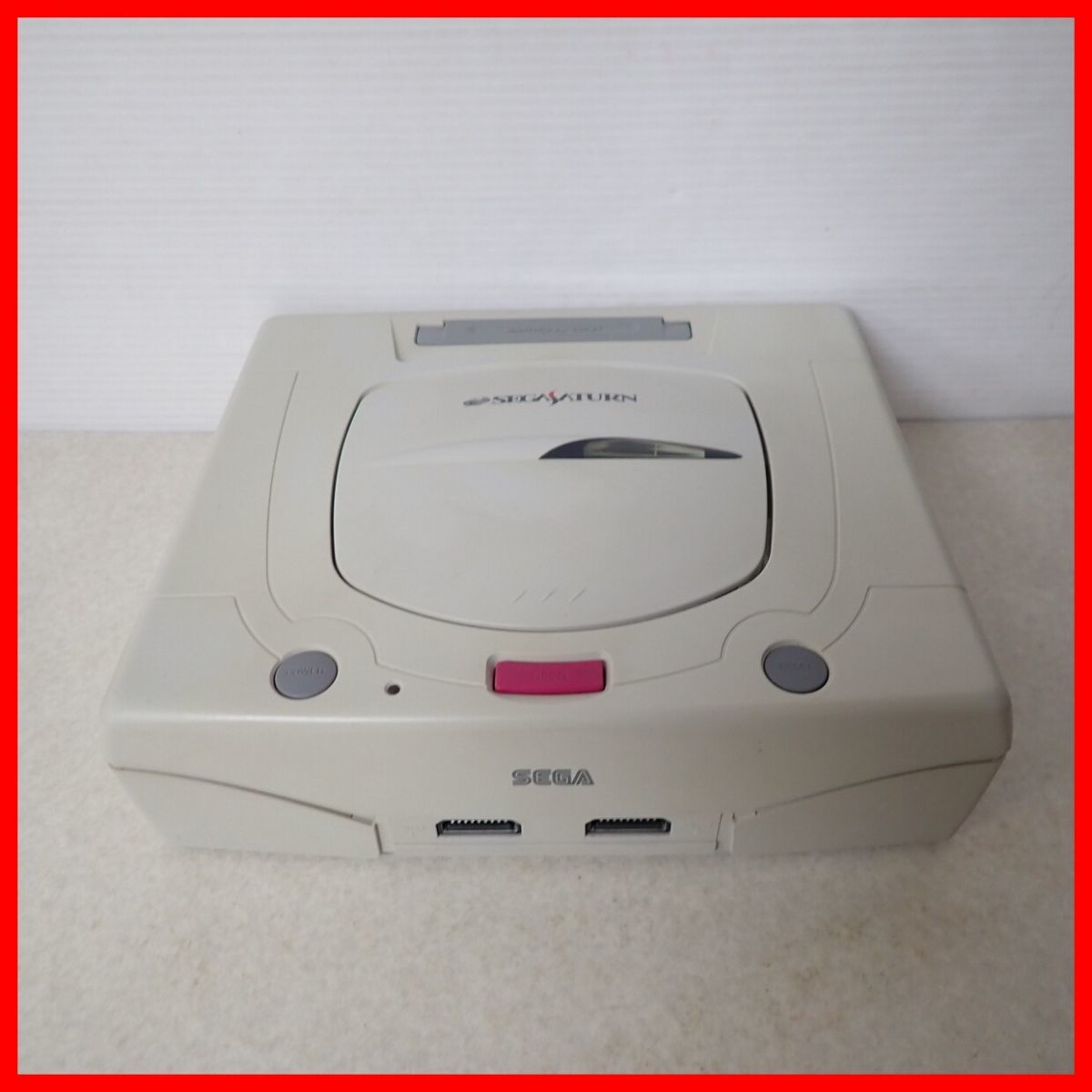 動作品 SS セガサターン 本体 HST-3220 +伝説のオウガバトル 等 ソフト2本 まとめてセット SEGA SATURN AVケーブル欠品【20_画像2