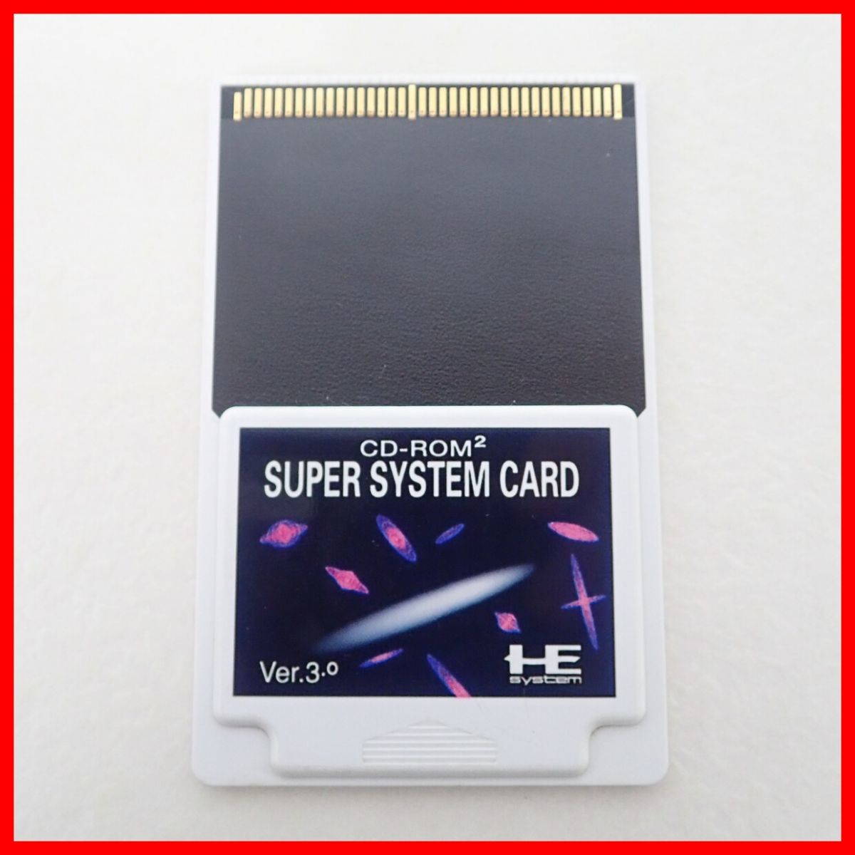 動作保証品 PCE PCエンジン CD-ROM2 Huカード SUPER SYSTEM CARD スーパーシステムカード Ver.3.0 NEC 日本電気ホームエレクトロニクス【PP_画像1