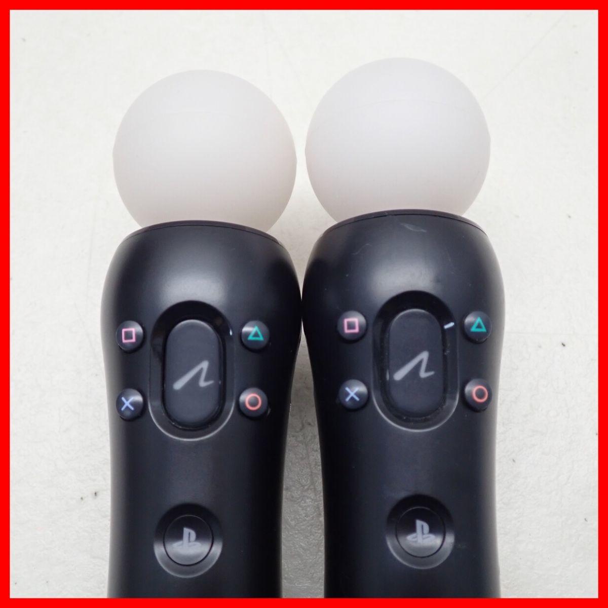 PS4/PS3 PlayStation Move モーションコントローラー 2個 + PS4 PlayStation Camera まとめてセット プレステ4/プレステ3 通電のみ確認【10_画像6