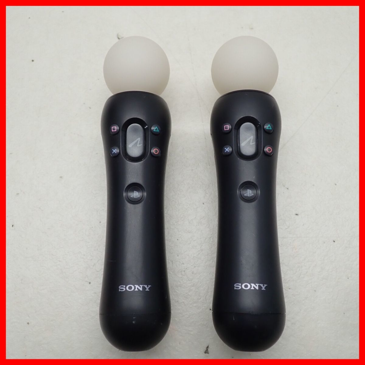 PS4/PS3 PlayStation Move モーションコントローラー 2個 + PS4 PlayStation Camera まとめてセット プレステ4/プレステ3 通電のみ確認【10_画像2