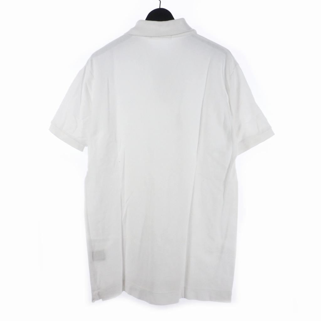 アベイシングエイプ A BATHING APE ポロシャツ 半袖 ワンポイント L 白 ホワイト メンズ_画像2