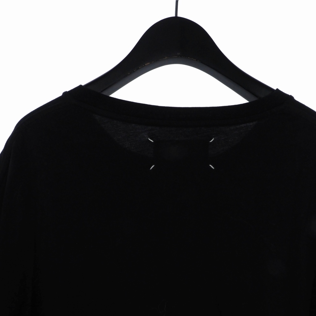 メゾンマルジェラ Maison Margiela 再構築 ドッキング カットソー Tシャツ 半袖 48 黒 ブラック S50GC0478 国内正規 メンズ_画像7