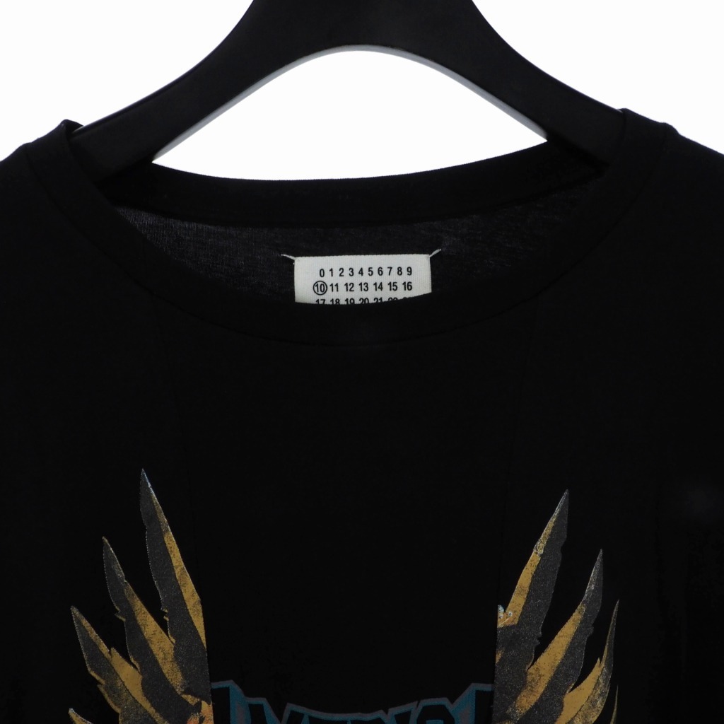 メゾンマルジェラ Maison Margiela 再構築 ドッキング カットソー Tシャツ 半袖 48 黒 ブラック S50GC0478 国内正規 メンズ_画像4