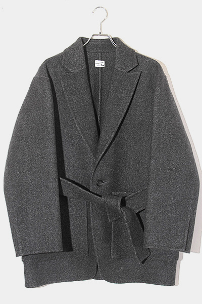 未使用品 POSTELEGANT ポステレガント SIZE:M WOOL REVER SHORT COAT ウールリバーショートコート GRAY グレー CO21A0004 /● メンズ_画像1