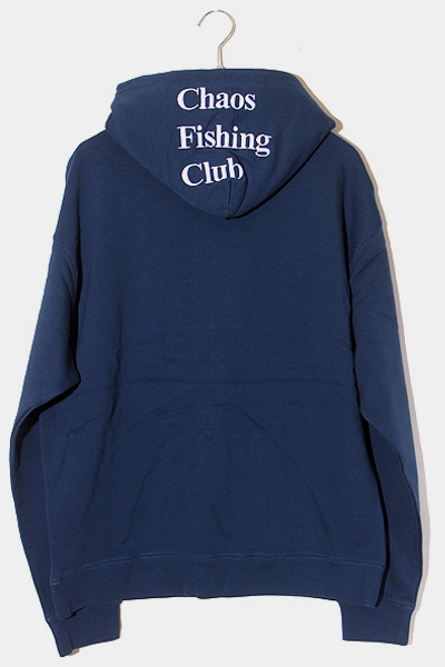 L 未使用品 2023AW Chaos Fishing Club カオスフィッシングクラブ LOGO HOODIE ロゴ フーディー パーカー NAVY ネイビー CFC-23AW-CUT01 /_画像1