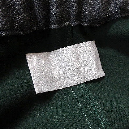 リコレクト rikolekt ワイドパンツ 裾アシメ ツータック イージー 緑 グリーン ■RF レディース_画像3