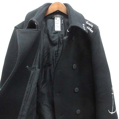 bedo wing BEDWIN Anne gola. melt n pea coat pea coat P-COAT MARLON Star studs black black 2 made in Japan men's 