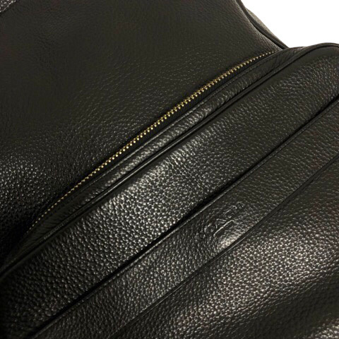 コーチ COACH F72082 HAMILTON ハミルトン ペブルドレザー バックパック デイバッグ リュックサック ロゴ 黒 ブラック メンズ_画像6