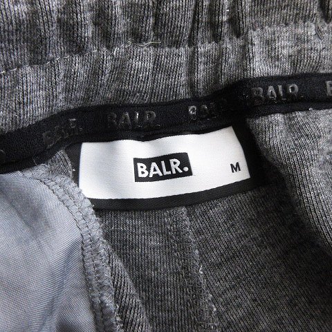  Borer -BALR. Q Series Sweat Short шорты половина тренировочный хлопок Logo plate серый M мужской 