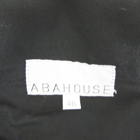 アバハウス ABAHOUSE デニムパンツ フルレングス ストレッチ 46 ブラック af2214 メンズ_画像5