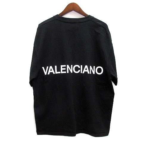 バレンシアーノ バイ ケレメ VALENCIANO BY KELME バック ロゴ Tシャツ 半袖 ブラック 黒 L メンズ_画像1