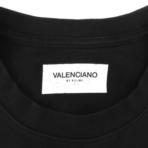 バレンシアーノ バイ ケレメ VALENCIANO BY KELME バック ロゴ Tシャツ 半袖 ブラック 黒 L メンズ_画像3