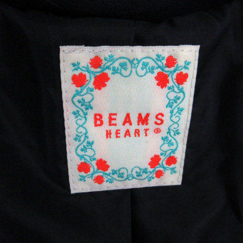  Beams Heart BEAMS HEART tailored jacket middle height double button total lining flair sleeve navy blue navy /SM11 lady's 