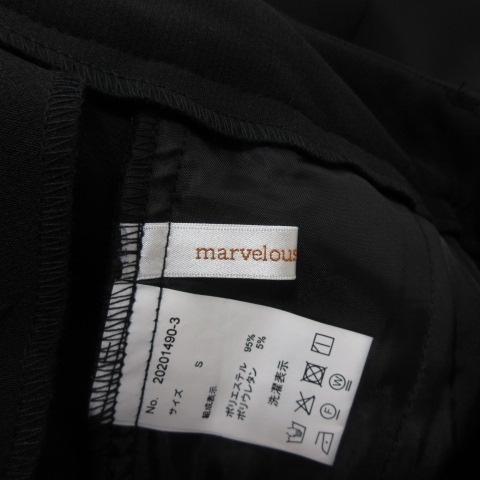 未使用品 マーベラス marvelous スラックスパンツ S 黒 ブラック /YI レディース_画像5