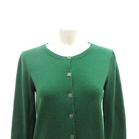  Natural Beauty Basic NATURAL BEAUTY BASIC cardigan knitted long sleeve M green green /YK lady's 