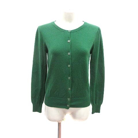  Natural Beauty Basic NATURAL BEAUTY BASIC cardigan knitted long sleeve M green green /YK lady's 