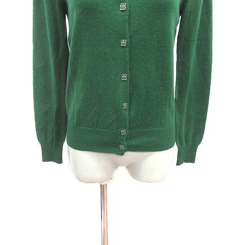 Natural Beauty Basic NATURAL BEAUTY BASIC cardigan knitted long sleeve M green green /YK lady's 