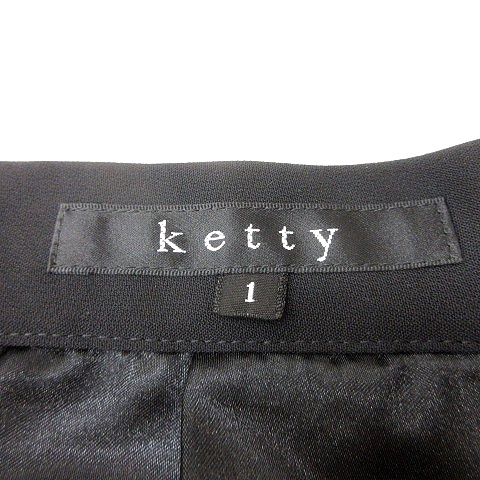 ケティ KETTY フレアスカート ひざ丈 1 黒 ブラック /MN ■MO レディース_画像5