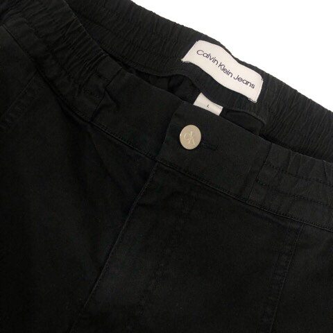 未使用品 カルバンクラインジーンズ Calvin Klein Jeans パンツ ボトムス カーゴ ストレッチ ロゴ L 黒 ブラック メンズ_画像5