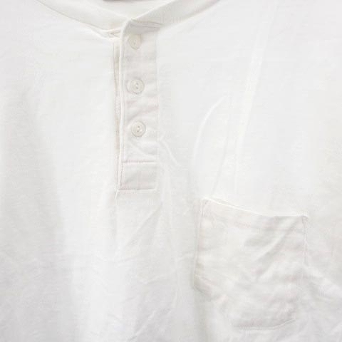 ジャパンブルージーンズ JAPAN BLUE JEANS 7.7oz ヘンリーネック J48393J01 Tシャツ カットソー 半袖 ハーフボタン コットン ホワイト 白 L_画像3