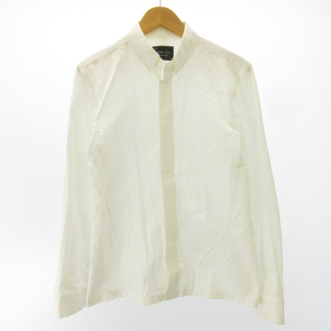 ナンバーナイン NUMBER (N)INE Takahiro Miyashita ドレスシャツ フォーマル 長袖 白 ホワイト STK メンズ_画像1