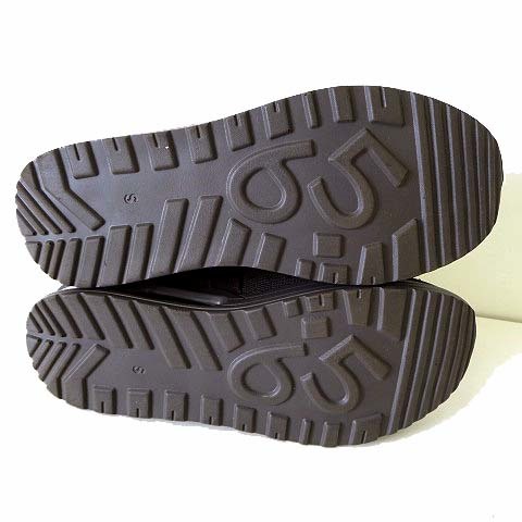 未使用品 ゴムゴム Gomu 56 ブーツ ショート スニーカーブーツ スエード ラインストーン装飾 S 22.5cm こげ茶色 くつ 靴 シューズ 美品_画像3