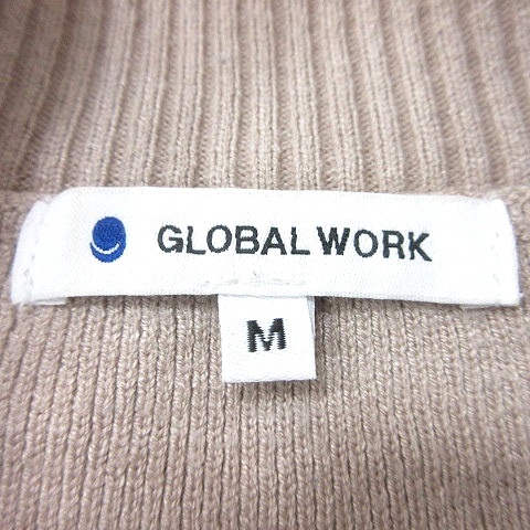 グローバルワーク GLOBAL WORK ニット セーター ハイネック 長袖 M ベージュ /MN メンズ_画像5
