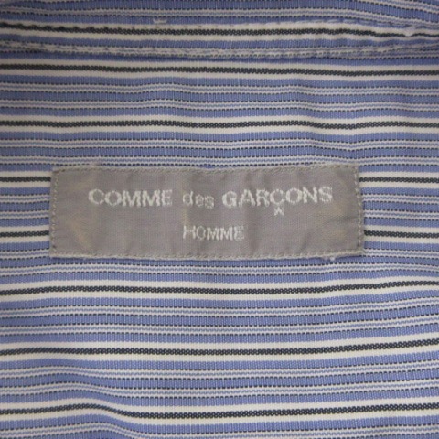  Comme des Garcons Homme COMME des GARCONS HOMME shirt short sleeves stripe blue blue tops *AA* men's 