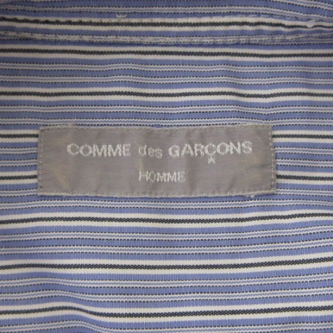 コムデギャルソンオム COMME des GARCONS HOMME シャツ 半袖 ストライプ 青 ブルー トップス ☆AA★ メンズ_画像5