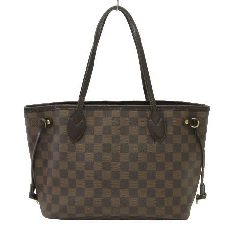 ルイヴィトン LOUIS VUITTON ダミエ ネヴァーフルPM N51109 トートバッグ ハンド 茶 ブラウン ■ECS レディース