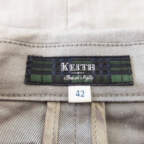 キース KEITH British Style ジャケット テーラード 七分袖 折返し ストレッチ 切替 大きいサイズ 42 グレー /CK4 ☆ レディース_画像6