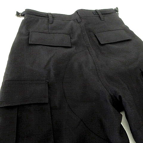 ジエダ Jieda 美品 22SS RIPSTOP HOLE CARGO PANTS ホール カーゴパンツ 2タック 1 黒 ブラック ■U30 メンズ_画像4